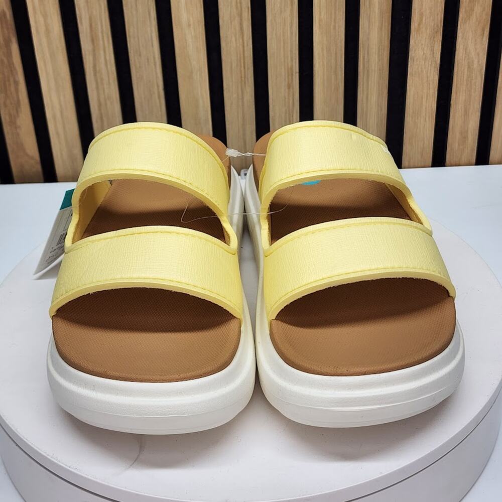 NEW - REEF Cushion Bondi 2 Bar Women’s Platform Sandals Pale Banana Size 8 - Picture 7 of 8
